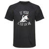Maillot de Sport Homme Yoga Cest la Vie - T-Shirt Respirant Polyester Manches Courtes - Cadeau Sportif Anniversaire Noël Fête des Pères
