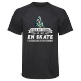Maillot de Sport Homme Skateboard Une Legende Tu Deviendras - T-Shirt Respirant Polyester Manches Courtes - Cadeau Sportif Anniversaire Noël Fête des Pères