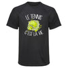 Maillot de Sport Homme C_est la Vie Blanc Cest la Vie - T-Shirt Respirant Polyester Manches Courtes - Cadeau Sportif Anniversaire Noël Fête des Pères