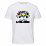 Maillot de Sport Homme Super Mecanicien - T-Shirt Respirant Polyester Manches Courtes - Cadeau Sportif Anniversaire Noël Fête des Pères