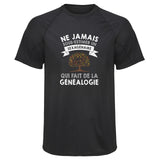 Maillot de Sport Homme Genealogie Sexagenaire Homme - T-Shirt Respirant Polyester Manches Courtes - Cadeau Sportif Anniversaire Noël Fête des Pères