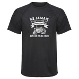 Maillot de Sport Homme Tracteur Copie Quarantenaire Homme - T-Shirt Respirant Polyester Manches Courtes - Cadeau Sportif Anniversaire Noël Fête des Pères