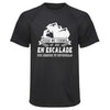 Maillot de Sport Homme Escalade Une Legende Tu Deviendras - T-Shirt Respirant Polyester Manches Courtes - Cadeau Sportif Anniversaire Noël Fête des Pères