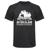 Maillot de Sport Homme Escalade Une Legende Tu Deviendras - T-Shirt Respirant Polyester Manches Courtes - Cadeau Sportif Anniversaire Noël Fête des Pères