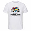 Maillot de Sport Homme Super Gynecologue - T-Shirt Respirant Polyester Manches Courtes - Cadeau Sportif Anniversaire Noël Fête des Pères