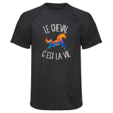 Maillot de Sport Homme Cheval Cest la Vie - T-Shirt Respirant Polyester Manches Courtes - Cadeau Sportif Anniversaire Noël Fête des Pères