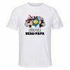 Maillot de Sport Homme Super Beau-Papa - T-Shirt Respirant Polyester Manches Courtes - Cadeau Sportif Anniversaire Noël Fête des Pères