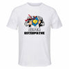 Maillot de Sport Homme Super Osteopathe - T-Shirt Respirant Polyester Manches Courtes - Cadeau Sportif Anniversaire Noël Fête des Pères