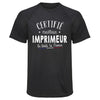 Maillot de Sport Homme Imprimeur - T-Shirt Respirant Polyester Manches Courtes - Cadeau Sportif Anniversaire Noël Fête des Pères