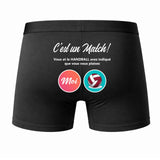 Caleçon Handball C'est Un Match - Dos - Humour Boxer Coton Motif Métier Idée Cadeau Anniversaire Noël Homme