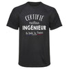 Maillot de Sport Homme Ingenieur - T-Shirt Respirant Polyester Manches Courtes - Cadeau Sportif Anniversaire Noël Fête des Pères