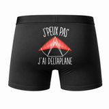 Caleçon J'peux Pas J'Ai Delta Plane - Humour Boxer Coton Idée Cadeau