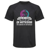 Maillot de Sport Homme Motocross Une Legende Tu Deviendras - T-Shirt Respirant Polyester Manches Courtes - Cadeau Sportif Anniversaire Noël Fête des Pères