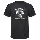 Maillot de Sport Homme Homme Trentenaire Flechette - T-Shirt Respirant Polyester Manches Courtes - Cadeau Sportif Anniversaire Noël Fête des Pères
