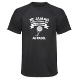 Maillot de Sport Homme Padel Octogenaire Homme - T-Shirt Respirant Polyester Manches Courtes - Cadeau Sportif Anniversaire Noël Fête des Pères