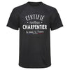 Maillot de Sport Homme Charpentier - T-Shirt Respirant Polyester Manches Courtes - Cadeau Sportif Anniversaire Noël Fête des Pères