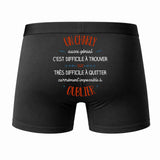 Caleçon Un Charly Aussi génial - Dos - Humour Boxer Coton Motif Métier Idée Cadeau Anniversaire Noël Homme