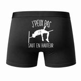 Caleçon J'peux Pas J'Ai Saut en Hauteur - Humour Boxer Coton Idée Cadeau