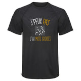 Maillot de Sport Homme Mots Croises Copie Jpeux Pas - T-Shirt Respirant Polyester Manches Courtes - Cadeau Sportif Anniversaire Noël Fête des Pères