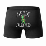 Caleçon J'peux Pas J'Ai Jeux Vidéo - Humour Boxer Coton Idée Cadeau
