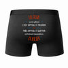 Caleçon Un Jean Aussi génial - Dos - Humour Boxer Coton Motif Métier Idée Cadeau Anniversaire Noël Homme