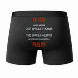 Caleçon Un Jean Aussi génial - Dos - Humour Boxer Coton Motif Métier Idée Cadeau Anniversaire Noël Homme