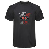 Maillot de Sport Homme Coinche Bon Jpeux Pas - T-Shirt Respirant Polyester Manches Courtes - Cadeau Sportif Anniversaire Noël Fête des Pères