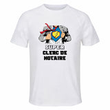 Maillot de Sport Homme Super Clerc De Notaire - T-Shirt Respirant Polyester Manches Courtes - Cadeau Sportif Anniversaire Noël Fête des Pères