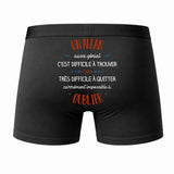 Caleçon Un Allan Aussi génial - Dos - Humour Boxer Coton Motif Métier Idée Cadeau Anniversaire Noël Homme