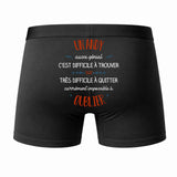 Caleçon Un Andy Aussi génial - Dos - Humour Boxer Coton Motif Métier Idée Cadeau Anniversaire Noël Homme