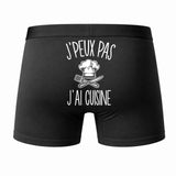 Caleçon J'peux Pas J'Ai Cuisine - Humour Boxer Coton Idée Cadeau