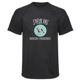 Maillot de Sport Homme Natation SYNCHRONISEE Jpeux Pas - T-Shirt Respirant Polyester Manches Courtes - Cadeau Sportif Anniversaire Noël Fête des Pères