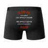 Caleçon Un Jean-Luc Aussi génial - Dos - Humour Boxer Coton Motif Métier Idée Cadeau Anniversaire Noël Homme