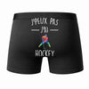 Caleçon J'peux Pas J'Ai Hockey - Humour Boxer Coton Idée Cadeau