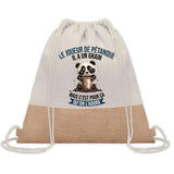 Sac Fête des Pères Papi Papa Cadeau anniversaire Noël Travail Boulot Métier Départ Retraite Collègue Homme cabas shopping plage