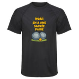 Maillot de Sport Homme pour Noah en a Une Sacree Paire - T-Shirt Respirant Polyester Manches Courtes - Cadeau Sportif Anniversaire Noël Fête des Pères