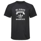 Maillot de Sport Homme Maquetiste Octogenaire Homme - T-Shirt Respirant Polyester Manches Courtes - Cadeau Sportif Anniversaire Noël Fête des Pères
