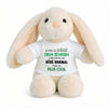 Peluche Lapin Bébé Doudou Humour Deux Sevrien Cadeau Naissance Nouveau né Fille garçon Baby Shower