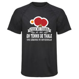 Maillot de Sport Homme Tennis de Table Une Legende Tu Deviendras - T-Shirt Respirant Polyester Manches Courtes - Cadeau Sportif Anniversaire Noël Fête des Pères