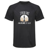 Maillot de Sport Homme Echecs Echec et Mat Copie Jpeux Pas - T-Shirt Respirant Polyester Manches Courtes - Cadeau Sportif Anniversaire Noël Fête des Pères