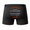 Caleçon Un Chercheur Aussi génial - Dos - Humour Boxer Coton Motif Métier Idée Cadeau Anniversaire Noël Homme