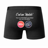 Caleçon Petanque C'est Un Match - Dos - Humour Boxer Coton Motif Métier Idée Cadeau Anniversaire Noël Homme