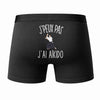 Caleçon J'peux Pas J'Ai Aïkido - Humour Boxer Coton Idée Cadeau