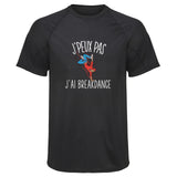 Maillot de Sport Homme Breakdance Copie Jpeux Pas - T-Shirt Respirant Polyester Manches Courtes - Cadeau Sportif Anniversaire Noël Fête des Pères