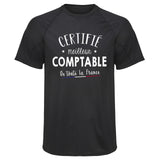 Maillot de Sport Homme Comptable - T-Shirt Respirant Polyester Manches Courtes - Cadeau Sportif Anniversaire Noël Fête des Pères
