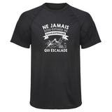 Maillot de Sport Homme Escalade Copie Quarantenaire Homme - T-Shirt Respirant Polyester Manches Courtes - Cadeau Sportif Anniversaire Noël Fête des Pères
