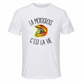 Maillot de Sport Homme Motocross C'est La Vie - T-Shirt Respirant Polyester Manches Courtes - Cadeau Sportif Anniversaire Noël Fête des Pères