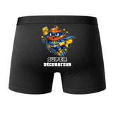 Caleçon Super DÉCORATEUR - Dos - Humour Boxer Coton Motif Métier Idée Cadeau Anniversaire Noël Homme
