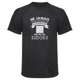 Maillot de Sport Homme Sudoku Copie Quarantenaire Homme - T-Shirt Respirant Polyester Manches Courtes - Cadeau Sportif Anniversaire Noël Fête des Pères