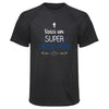 Maillot de Sport Homme Grand-Pere Super - T-Shirt Respirant Polyester Manches Courtes - Cadeau Sportif Anniversaire Noël Fête des Pères